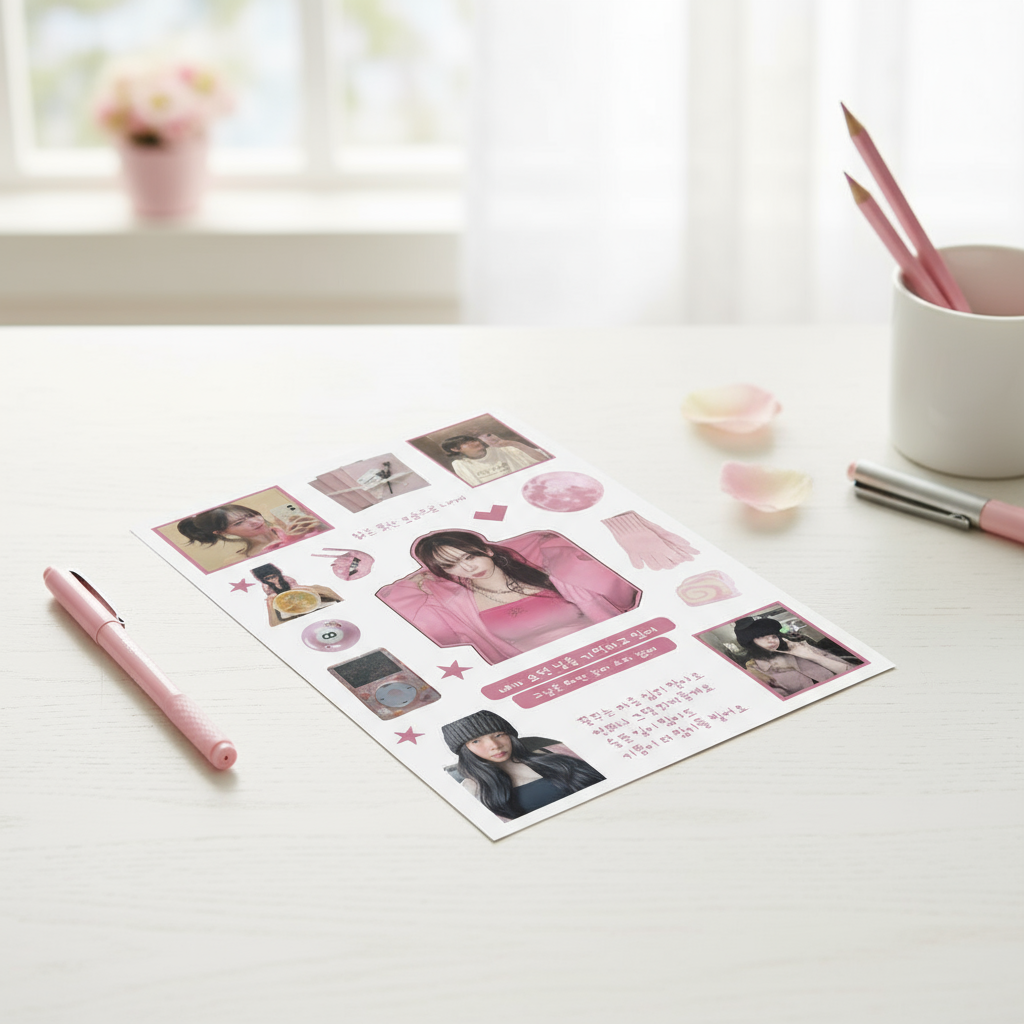 ชุดสติ๊กเกอร์ Karina จาก aespa - สติ๊กเกอร์แฟน 8 ชิ้น สําหรับแล็ปท็อป ขวด และสมุด