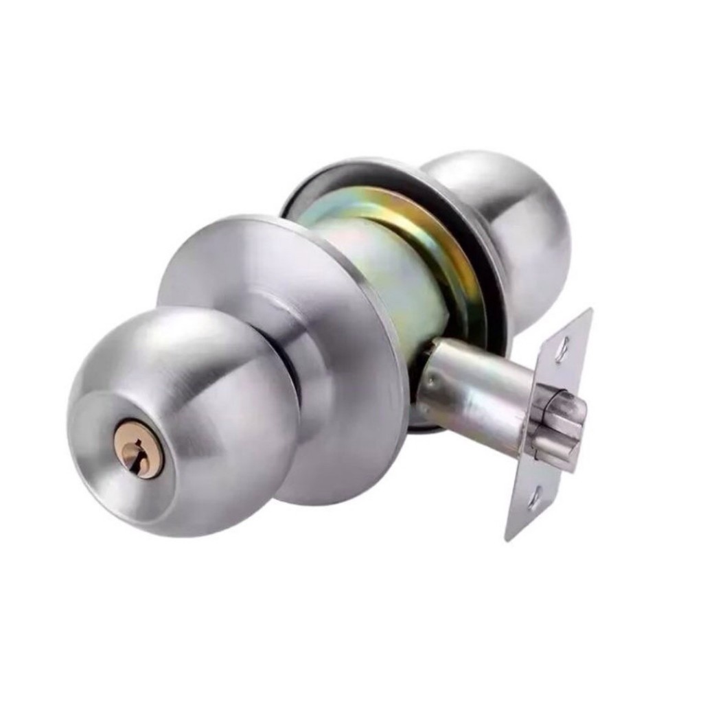 ลูกบิดประตูสแตนเลส พร้อมกุญแจ 3 ดอก ครบชุด ผลิตจากสแตนเลสเกรด 304 - รูปที่ 2