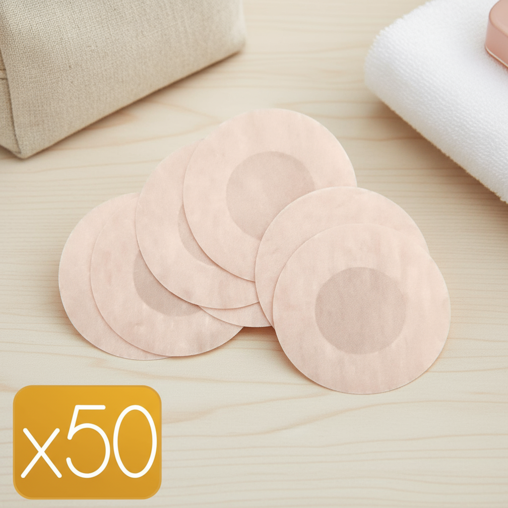 Nipple Guard 50/100 Units (แพ็คละ 5/10 ชิ้น) Nipple Halo แผ่นป้องกันหัวนม