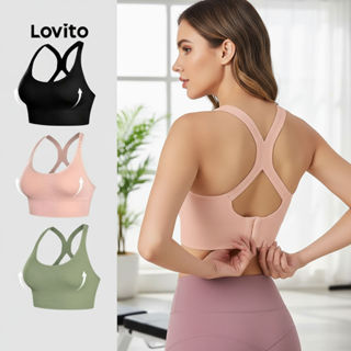 Lovito สปอร์ตบราสําหรับออกกําลังกาย LNE120010