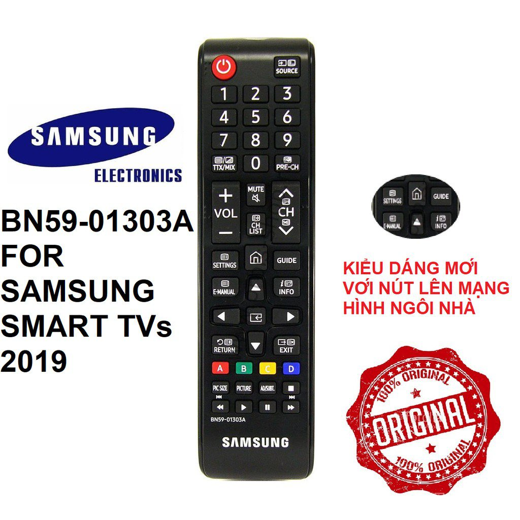 สําหรับ Samsung BN59-01303A Universal เปลี่ยนรีโมทคอนโทรลสําหรับสมาร์ททีวี 4K LED HDTV Series, ของขวัญวันหยุดที่บ้าน