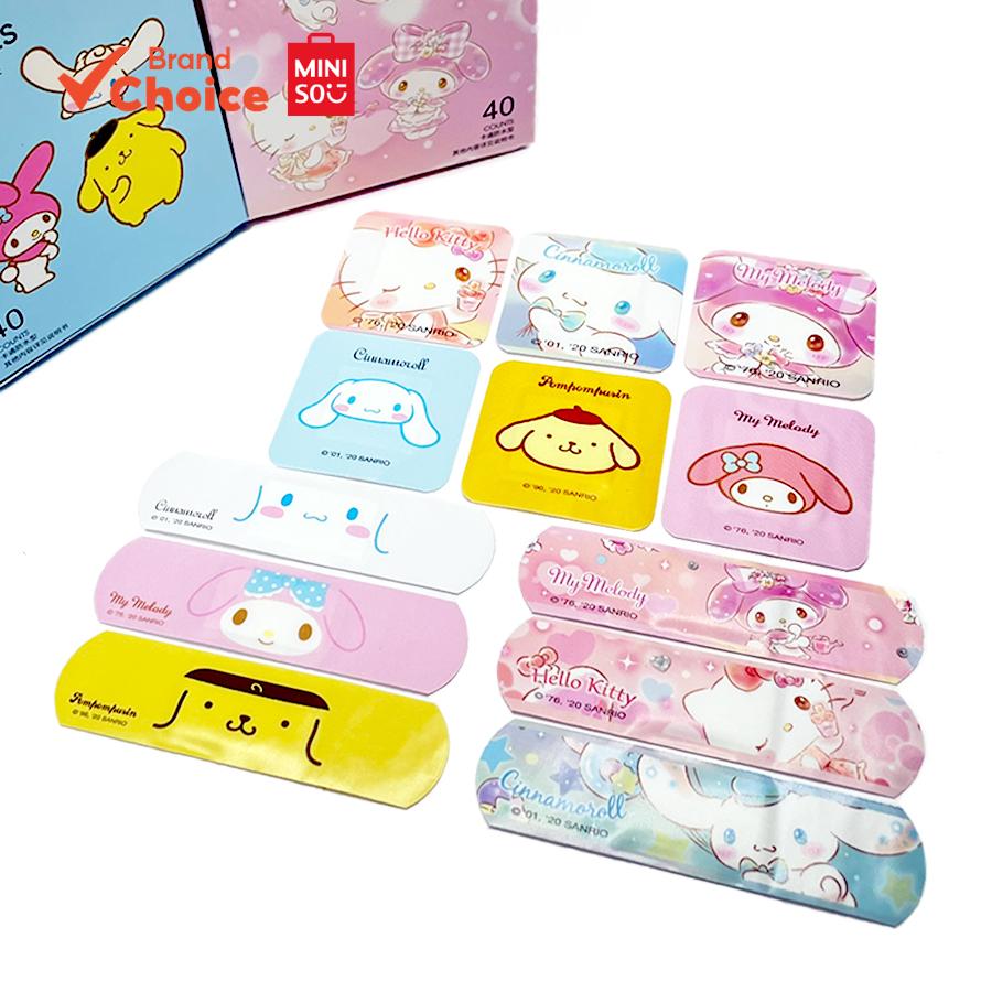 MINISO sanrio characters - ดรีมมี่ & คลาสสิค ผ้าปิดแผลกันน้ํา แพ็คคอมโบ (40 ชิ้น) 7.3ซม. × 3.5ซม. × 9.8ซม.