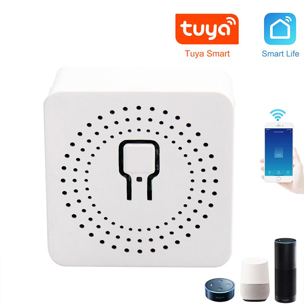 WiFi สมาร์ทสวิทช์ 1/2/3/4 Gang ทํางานร่วมกับ Tuya WiFi สวิตช์ไฟ 4 ทิศทาง Mini สมาร์ท Breaker สมาร์ท Life Control Alexa ทํางานร่วมกับ Google Home