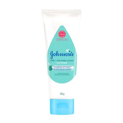จอห์นสัน เบบี้ ครีม เฟซ แอนด์ บอดี้ Johnson's Baby Cream / Milk + Rice Face & Body