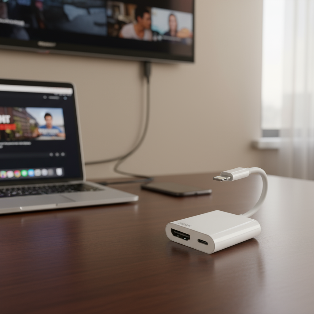 อะแดปเตอร์แปลงสัญญาณดิจิตอล 2-in-1 L เป็น HDTV 1080p สําหรับเชื่อมต่อ iPhone 14 Pro 13 12 กับ HDTV โ