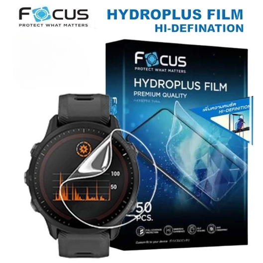 Focus โฟกัส ฟิล์มไฮโดรเจล ฟิล์มกันรอย สำหรับรุ่น Garmin Forerunner 265 46 mm. / 965
