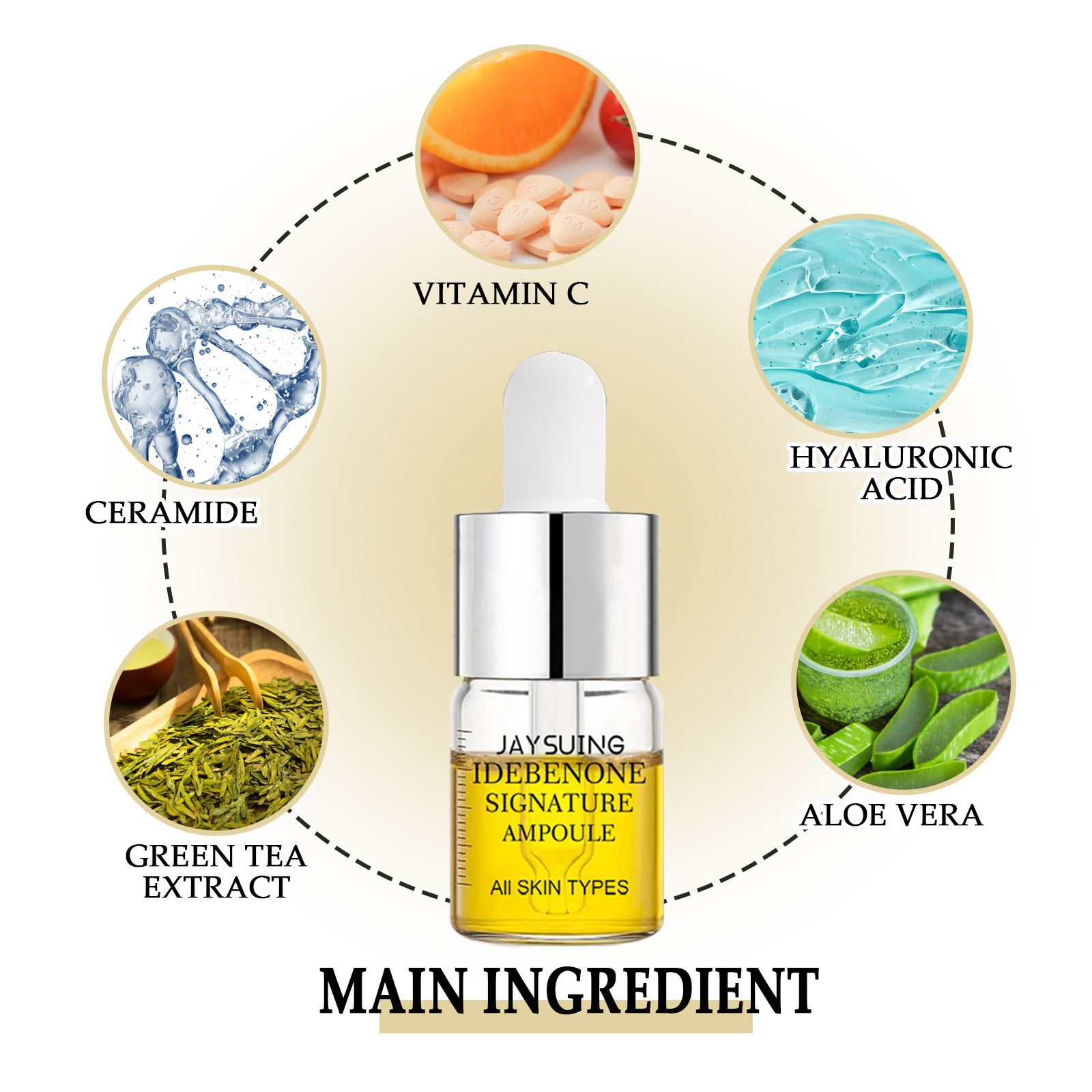 Jaysuing Idebenone Signature Ampoule เซรั่มกระชับผิว ชุ่มชื้น บํารุงล้ําลึก ปรับผิวเรียบเนียน ดูแลผิวให้นุ่มนวล คงความยืดหยุ่น เซรั่มบํารุงผิวหน้า - รูปที่ 5