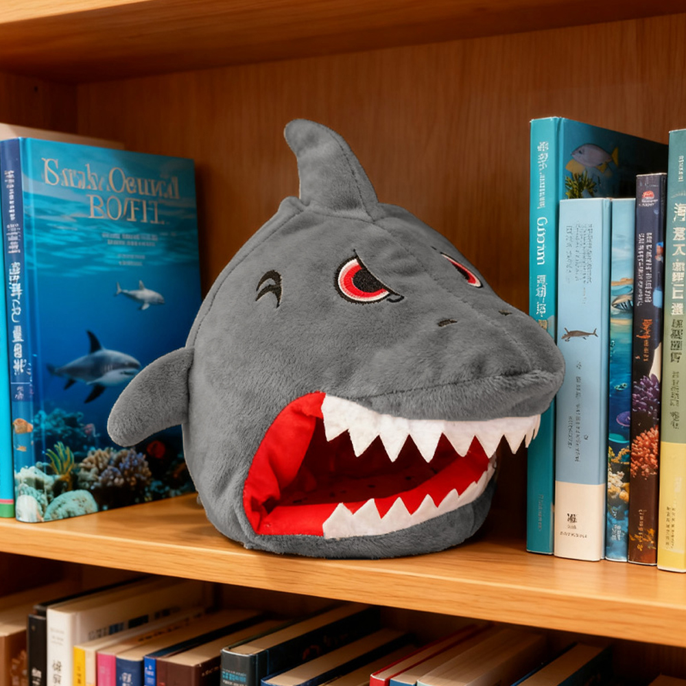 หูฟังฉลามตุ๊กตาน่ารัก, หมวกฉลาม, อุปกรณ์ประกอบฉากถ่ายภาพ, หูฟังตุ๊กตุ่น - รูปที่ 2