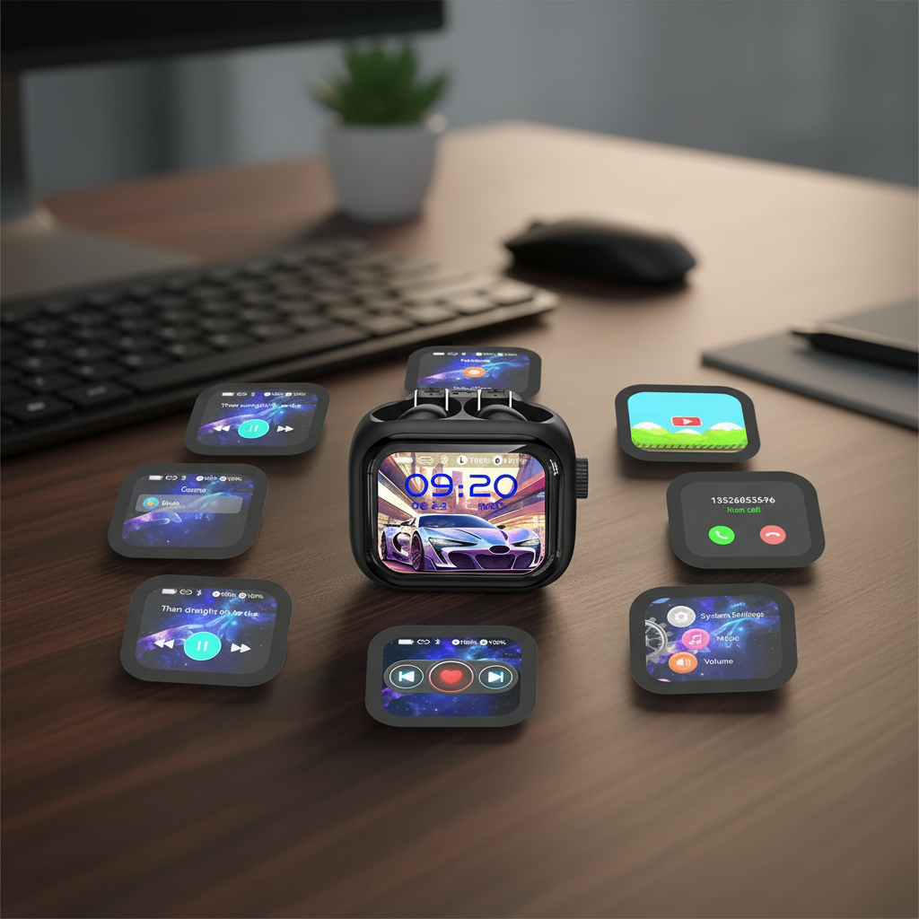 หูฟังแปลภาษาอัจฉริยะ HTC NE40 พร้อม AI บลูทูธ 6.0 หน้าจอ LED เสียง HiFi ลดเสียงรบกวน กันน้ํา