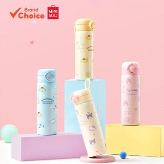 MINISO  ซีรีส์ Sanrio Magic Pop-Top - แก้วสุญญากาศ 316 ขนาด 500ml Cinnamoroll Kuromi Hello Kitty ของขวัญ ขนาด 8.1ซม. x 7ซม. x 22.5ซม.