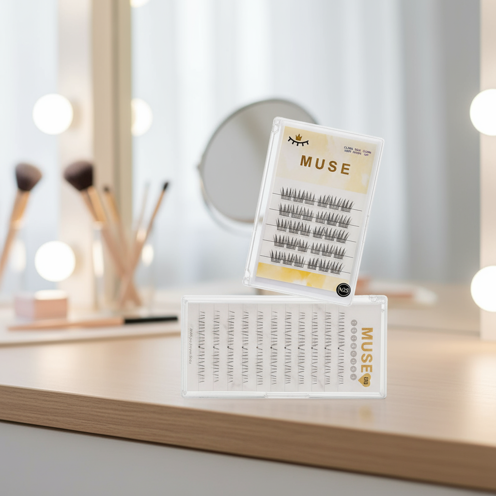 Muse ถาดขนตาแบบหลวมระดับมืออาชีพพร้อม 10 แถว – อุปกรณ์ที่ใช้ต่อขนตาแบบเดี่ยว