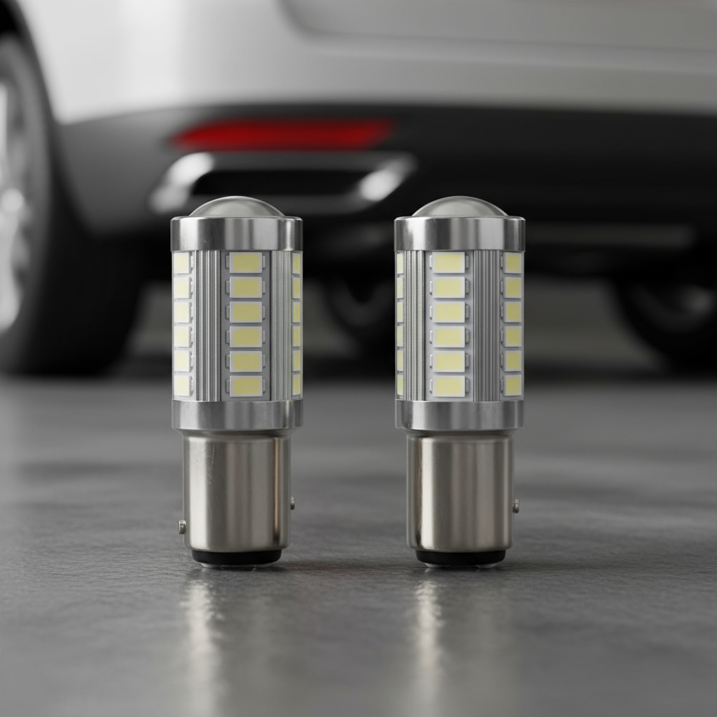 หลอดไฟท้าย LED 1157 5630 33SMD 1157 สีแดงไฟเบรก 12V