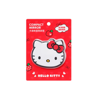 MINISO เฮลโลคิตตี้ แอปเปิ้ล ซีซั่น ซีรีส์ - กระจกพกพาการ์ตูนสุดน่ารัก ขนาด 11 ซม. × 15 ซม. ของขวัญในอุดมคติ