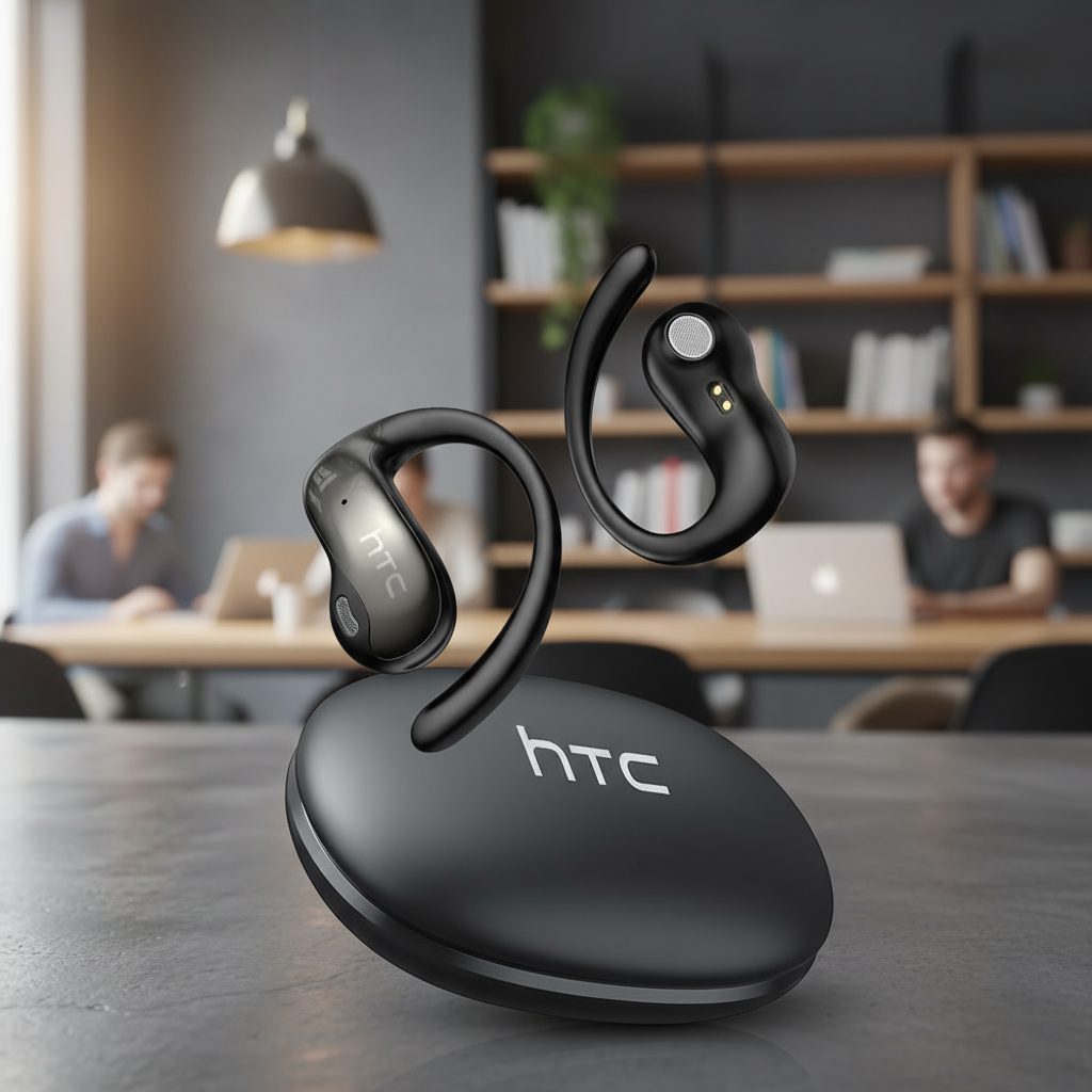 หูฟังแปลภาษา AI สเตอริโอ HiFi บลูทูธ 6.0 กันน้ํา คุณภาพสูง ไร้สาย HTC NE19