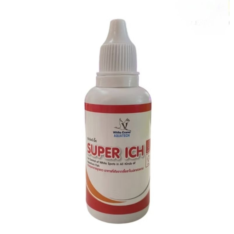 White Crane Super Ich ผลิตภัณฑ์ป้องกันจุดขาว ครีบห่อ หางห่อ ขนาด 30 ml