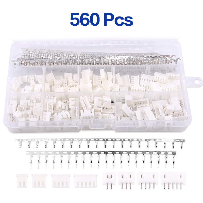 JST-XHP Connector Kit 560PCS 2/3/4/5 Pin Housing Terminal Crimp DIP