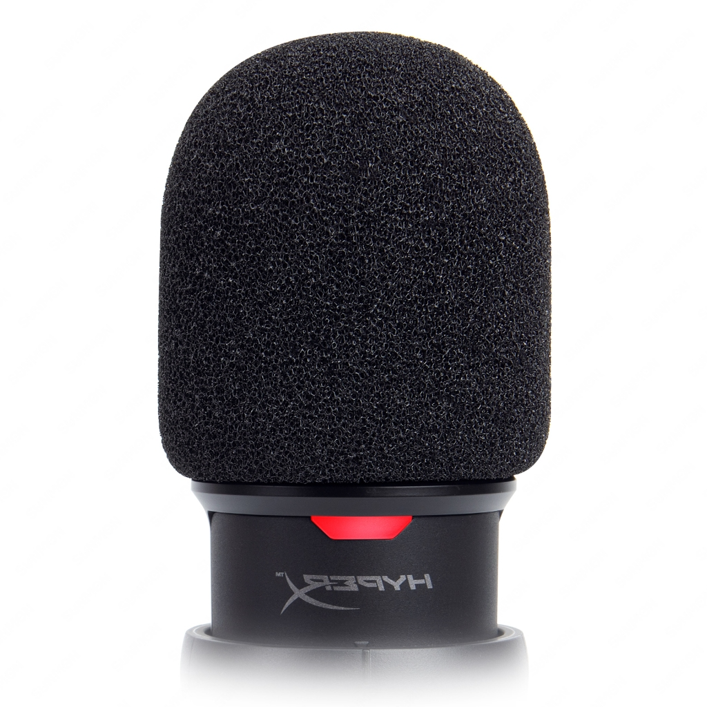 HyperX SoloCast อุปกรณ์ป้องกันเสียงลม - ใช้ได้กับไมโครโฟน SoloCast | ลดเสียงรบกวนแบบมืออาชีพ
