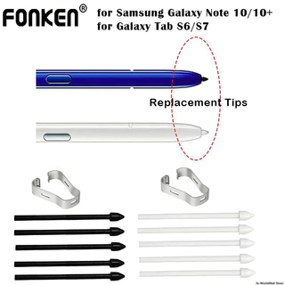 Fonken S ปากกาเคล็ดลับชุดเติมสําหรับ Galaxy Tab S6/S6 Lite/S7/S7+ & Note10/20 Series
