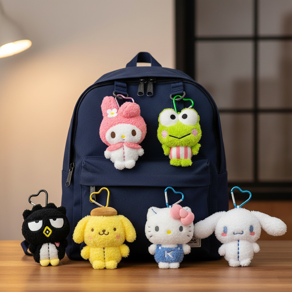 Sanrio Velvet Special Edition Hello Kitty My Melody Cinnamoroll PomPomPhenin Keroppi Plush Bag Charm พวงกุญแจ 11-15 ซม.พวงกุญแจนุ่มสําหรับกระเป๋าความงามของขวัญสําหรับแฟนของที่ระลึก