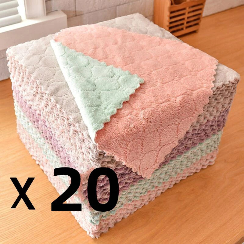 ผ้าอเนกประสงค์ ไมโครไฟเบอร์ จำนวน 20 ชิ้น  ขนาด 25x25 ซม. รูปที่ 3