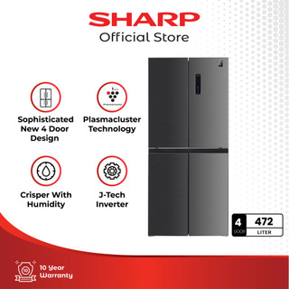 SHARP KULKAS 4 PINTU 506l Inverter Plasmacluster - SJ-IF50PMA-DS