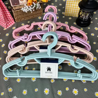 ไม้แขวนเสื้อผู้ใหญ่ หนา 8 มม. สีพาสเทล รุ่น No.88 (ยกลัง 4 แพ็ค)