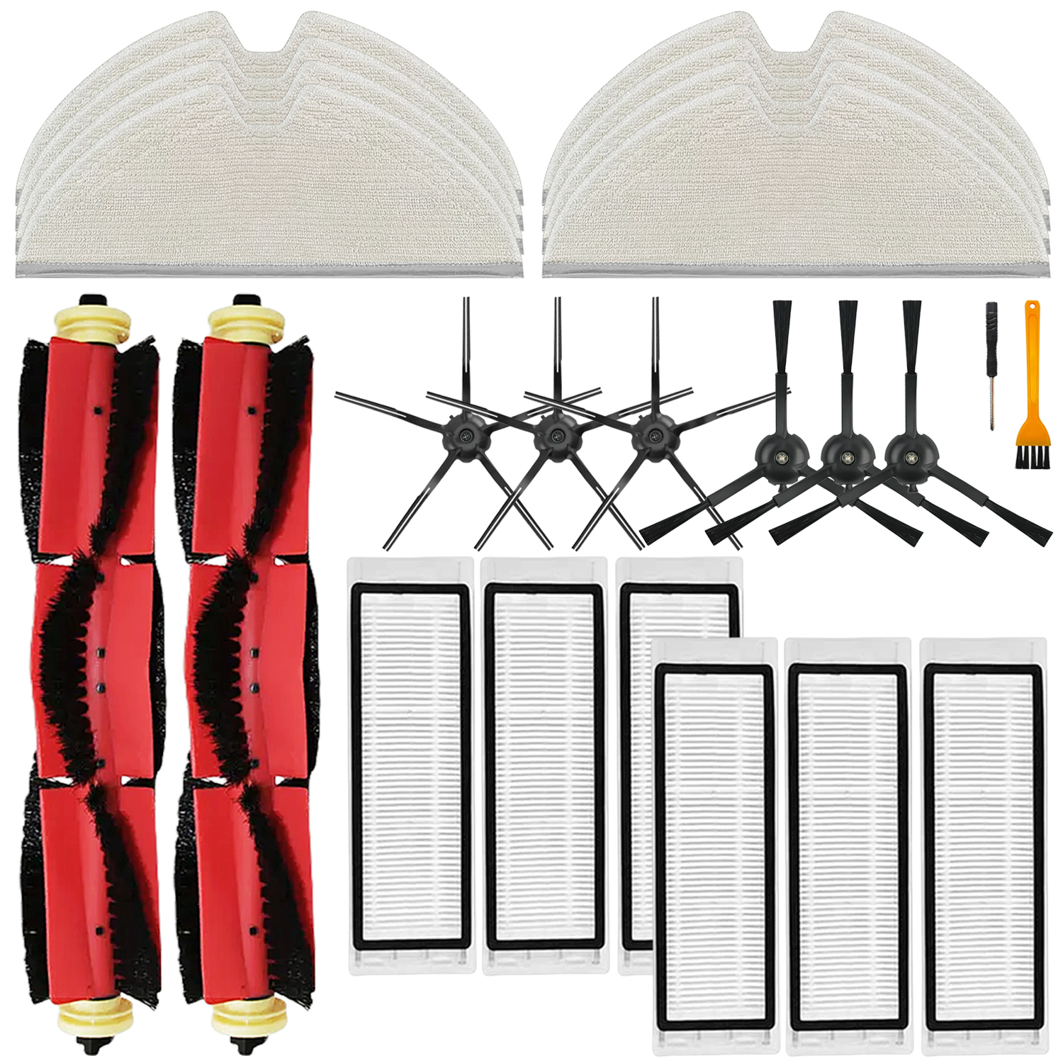 ชุดอะไหล่เปลี่ยนสําคัญ เข้ากันได้กับ Roborock S5 S50 S51 S55 S6 S60 S6 Pure อะไหล่เครื่องดูดฝุ่น ไส้