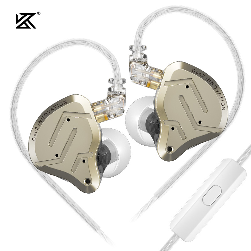 หูฟังอินเอียร์ไฮบริด KZ ZSN PRO 2 แบบมีสาย 1DD 1BA แจ็ค 2 พิน สเตอริโอไฮไฟ เบส สําหรับนักฟังเพลง