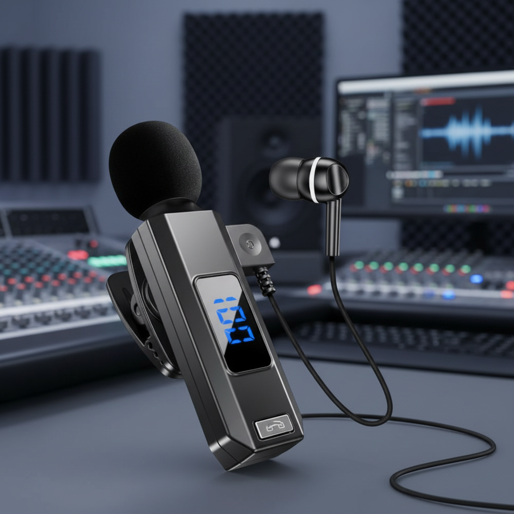 ไมโครโฟนไร้สายบลูทูธ 5.5 M1 สําหรับบันทึกเสียงและวิดีโอแบบพกพา ใช้กับ iP, Android, Live Game, Mobile