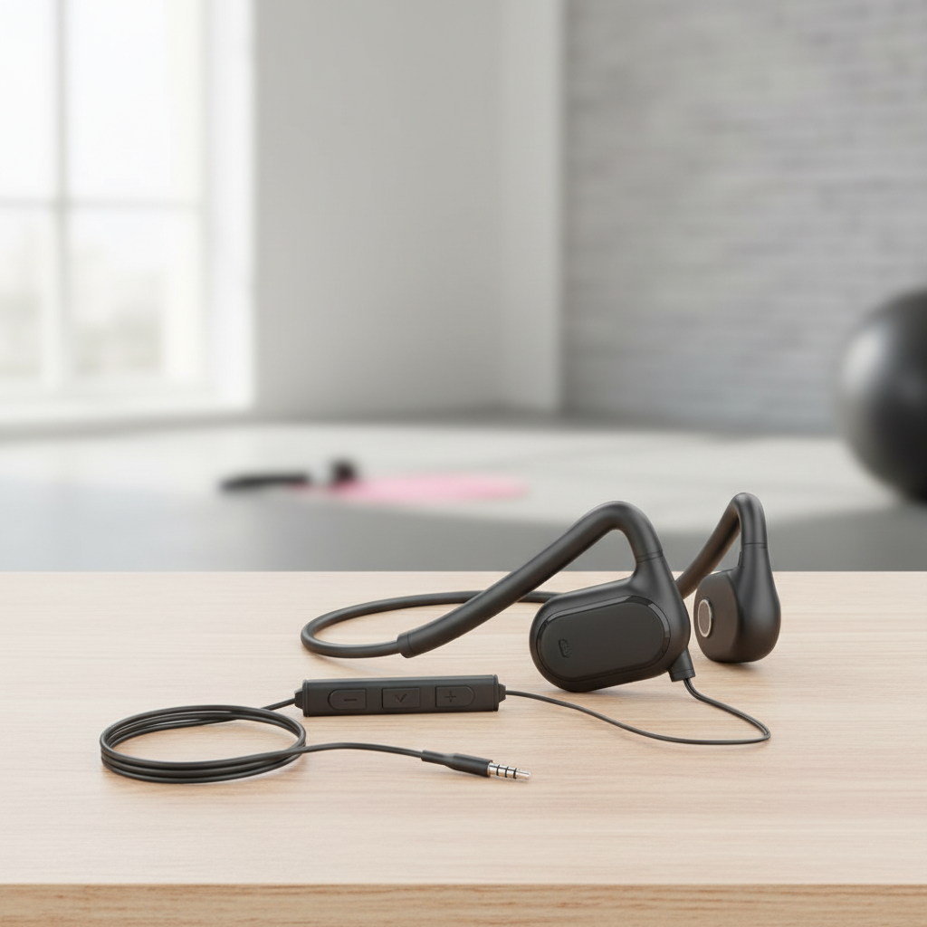 หูฟัง Hearmax แบบ Open Ear แบบมีสาย, เชื่อมต่อ Type-C/USB, ไมค์ตัดเสียงรบกวน สําหรับเล่นเกม สํานักงาน โทร