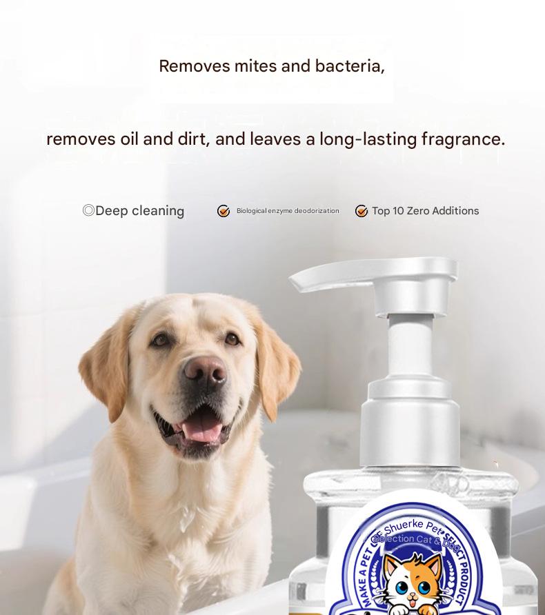 Doge Orange Pet Shampoo Mild Deodorizing Fluffy Hair Care for Cats Dogs 500ml