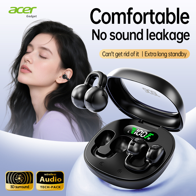 Acer OHR537 หูฟัง TWS หูฟังไร้สายบลูทูธ Earhook Hi-Fi หูฟังสเตอริโอ ENC กันน้ํานาน Stable HD โทรสําห
