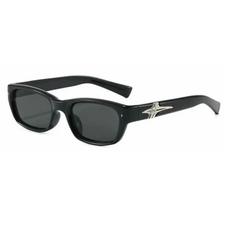Uv400 แว่นกันแดด Unisex แฟชั่นกรอบสี่เหลี่ยมเกาหลีลําลองอเนกประสงค์