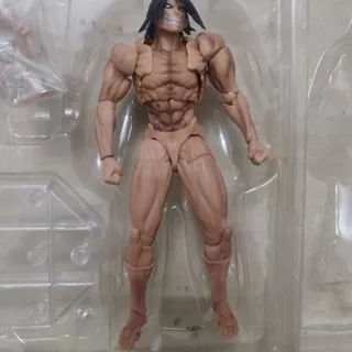 ฟิกเกอร์แอคชั่น Attack on Titan สูง 16 ซม. Kaiyodo Revoltech Amazing Yamaguchi ฟิกเกอร์ PVC Attack on Titan เอเรน เยเกอร์