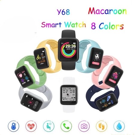 สมาร์ทวอทช์ Y68 นาฬิกาอัจฉริยะสําหรับเด็ก ใส่ได้ทั้งเด็กผู้ชายและเด็กผู้หญิง