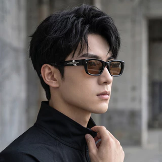 Uv400 แว่นกันแดด Unisex แฟชั่นกรอบสี่เหลี่ยมเกาหลีลําลองอเนกประสงค์
