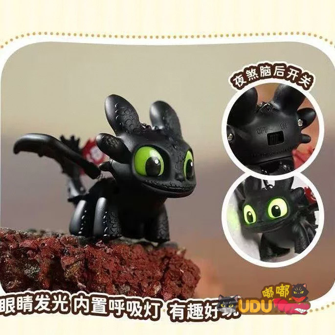วิธีฝึกมังกรของคุณ Toothless Night Fury พวงกุญแจเรืองแสง LED Light Up จี้สําหรับกระเป๋าเป้สะพายหลังกุญแจรถของขวัญ ราคา ถูกที่สุด ดีลบีเคเค แกลเลอรีภาพที่ 3