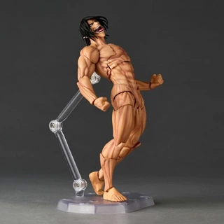 ฟิกเกอร์แอคชั่น Attack on Titan สูง 16 ซม. Kaiyodo Revoltech Amazing Yamaguchi ฟิกเกอร์ PVC Attack on Titan เอเรน เยเกอร์
