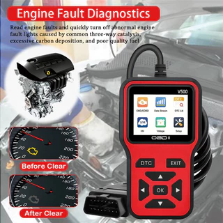 เครื่องอ่านรหัส โวลต์500 Obd2 เครื่องสแกนวินิจฉัยความผิดพลาดของเครื่องยนต์รถยนต์