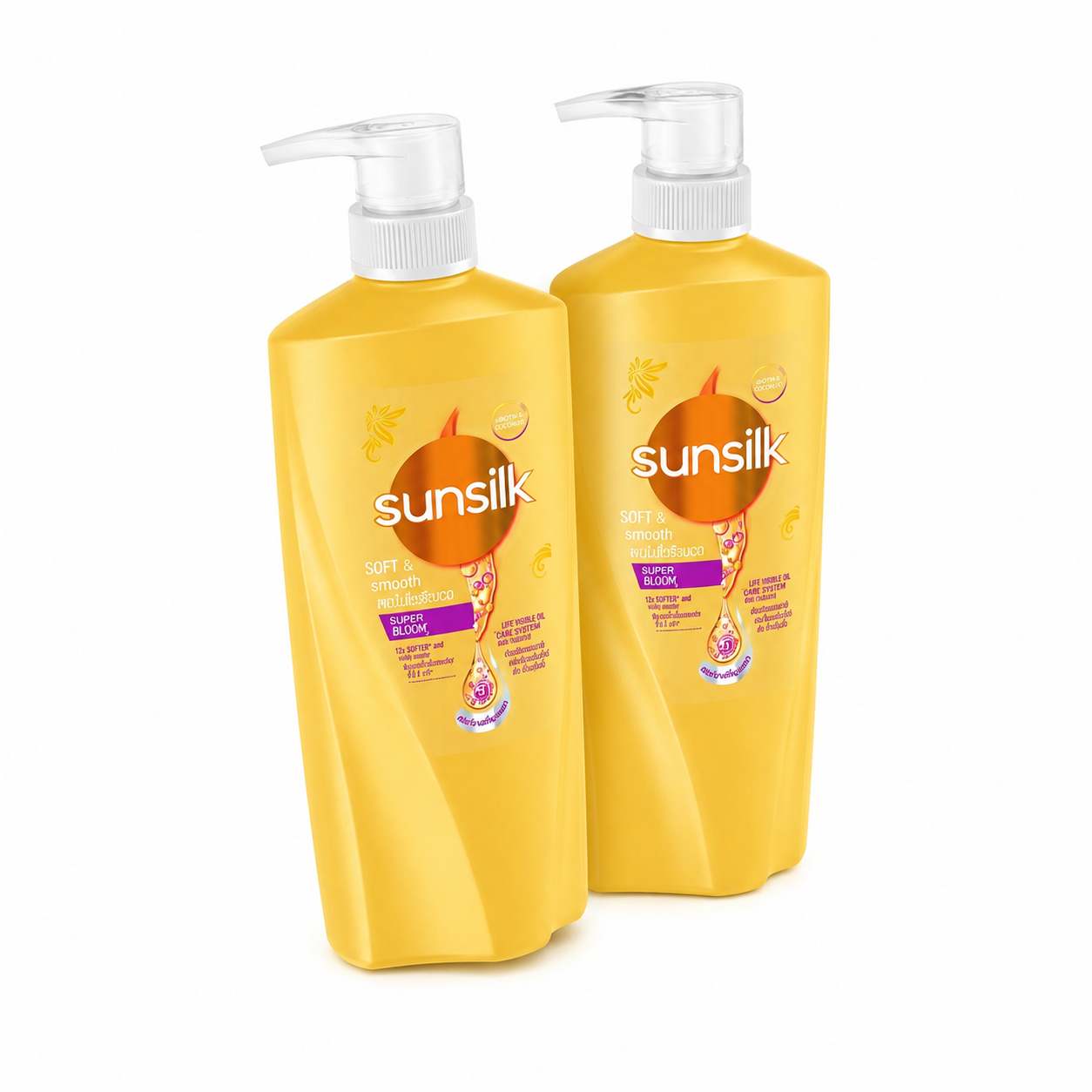 Sunsilk แชมพูสระผม บำรุงเส้นผม ขวดปั๊ม ช่วยลดผมเสีย ผมชี้ฟู และเพิ่มความนุ่มลื่น ขนาด 325 มล.