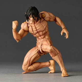 ฟิกเกอร์แอคชั่น Attack on Titan สูง 16 ซม. Kaiyodo Revoltech Amazing Yamaguchi ฟิกเกอร์ PVC Attack on Titan เอเรน เยเกอร์