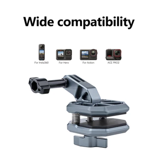 สําหรับ DJI Action6/5 กล้องกีฬารถจักรยานยนต์กระจกกระจก Clamp ขี่สําหรับ GoPro Bracket