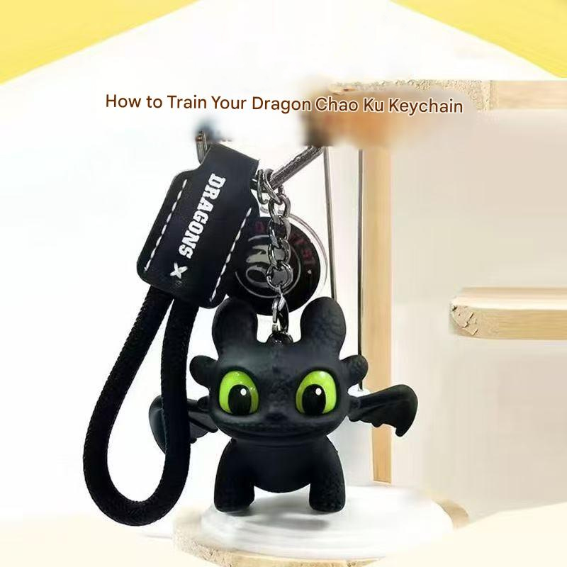 วิธีฝึกมังกรของคุณ Toothless Night Fury พวงกุญแจเรืองแสง LED Light Up จี้สําหรับกระเป๋าเป้สะพายหลังกุญแจรถของขวัญ ราคา ถูกที่สุด ดีลบีเคเค แกลเลอรีภาพที่ 5