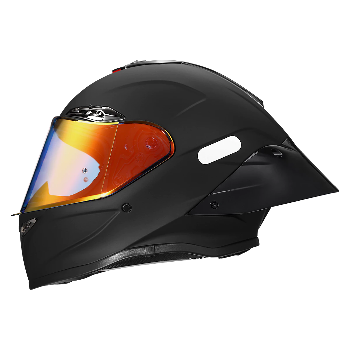 หมวกกันน็อคแบบเต็มหน้าสีดําด้าน DOT Certified Aerodynamic Double Tail Wing thumbnail 3
