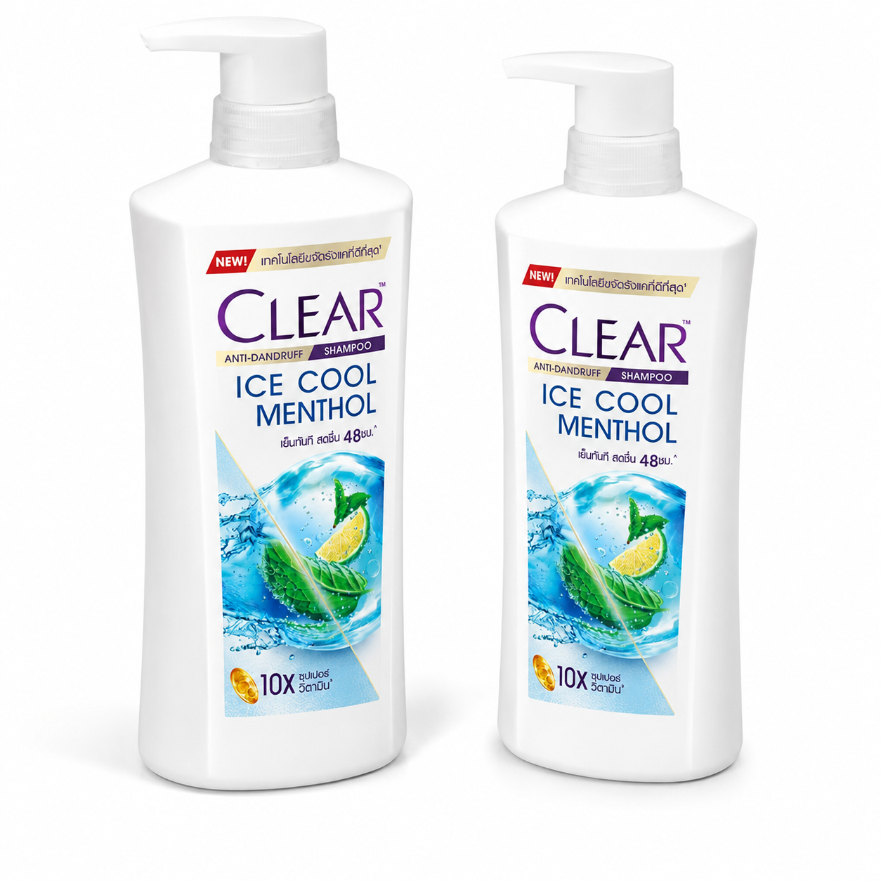 [แพ็คคู่] CLEAR Anti Dandruff Clear Men Shampoo แชมพูขจัดรังแค สูตรเย็น สำหรับผู้ชาย ลดความมัน ขนาด 350 มล.