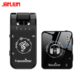 ระบบมอนิเตอร์อินเอียร์ไร้สาย 2.4GHz ความละเอียดสูง 282° เครื่องส่งสัญญาณแบบพกพาแบบหมุนได้และตัวรับสัญญาณ Clip-On แบบชาร์จไฟได้ (1 คู่)