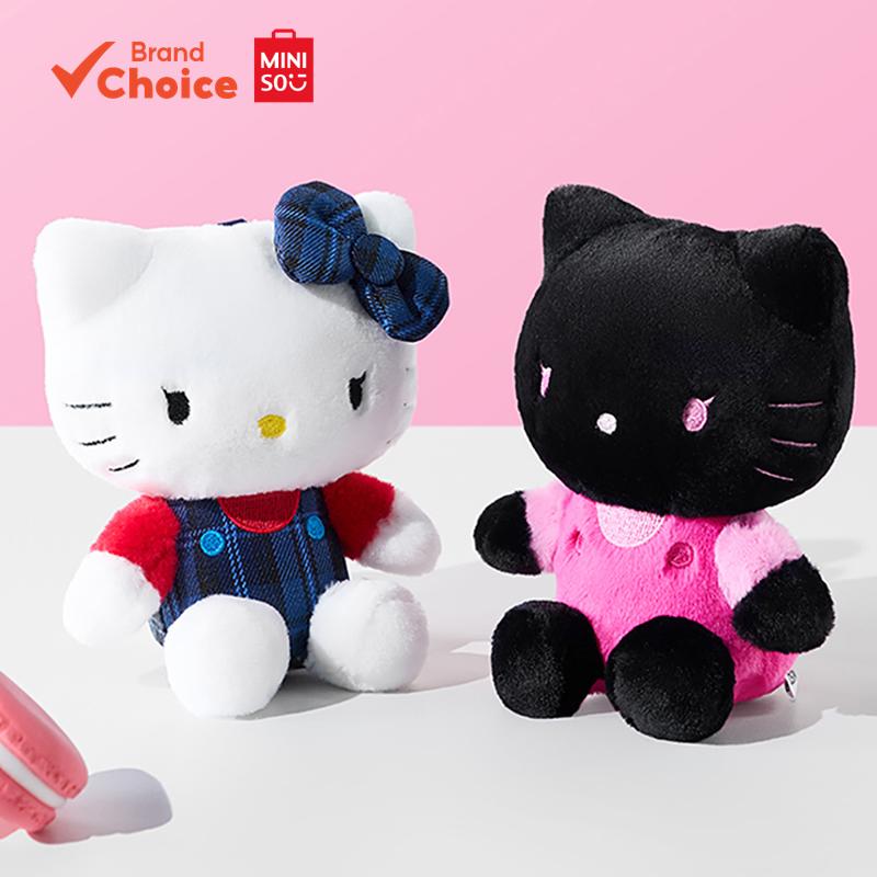 MINISO  sanrio ตัวละครซีรีส์ - พวงกุญแจตุ๊กตานุ่มพิเศษเปลี่ยนสีได้ hello kitty อุปกรณ์ของขวัญสุนทรียภาพ ขนาด 11ซม. x 13.5ซม.
