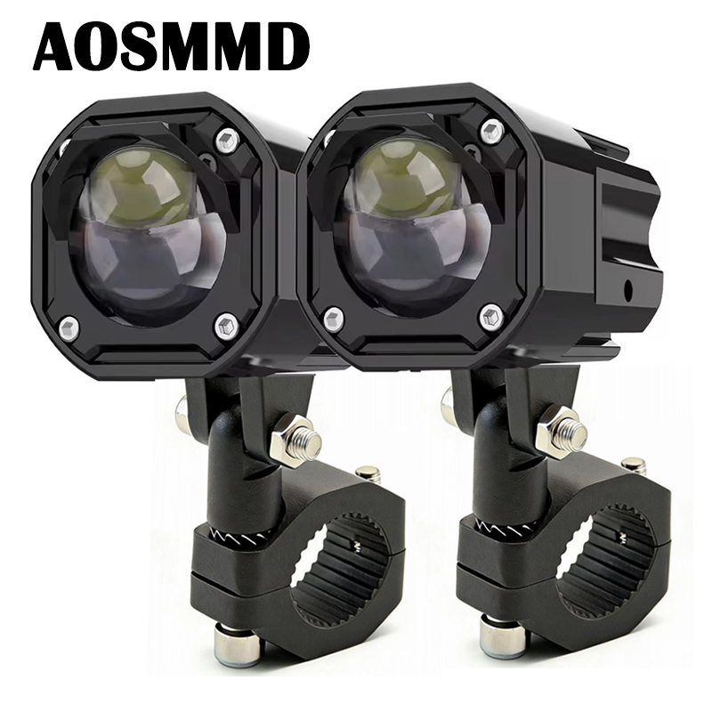 ไฟสปอตไลท์ LED มอเตอร์ไซค์และไฟปูทางปรับเปลี่ยนเสริมโคมไฟตัดหมอกเพื่อความปลอดภัย