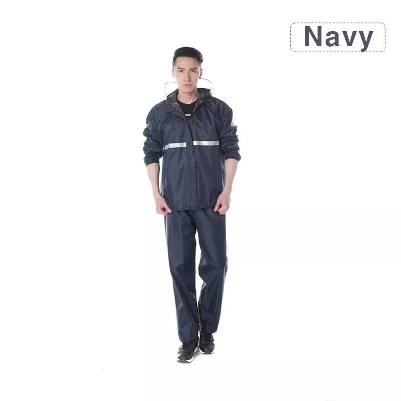 ชุดกันฝนมอเตอร์ไซค์ Alitech เสื้อและกางเกง มีหมวกและแถบสะท้อนแสง thumbnail 3