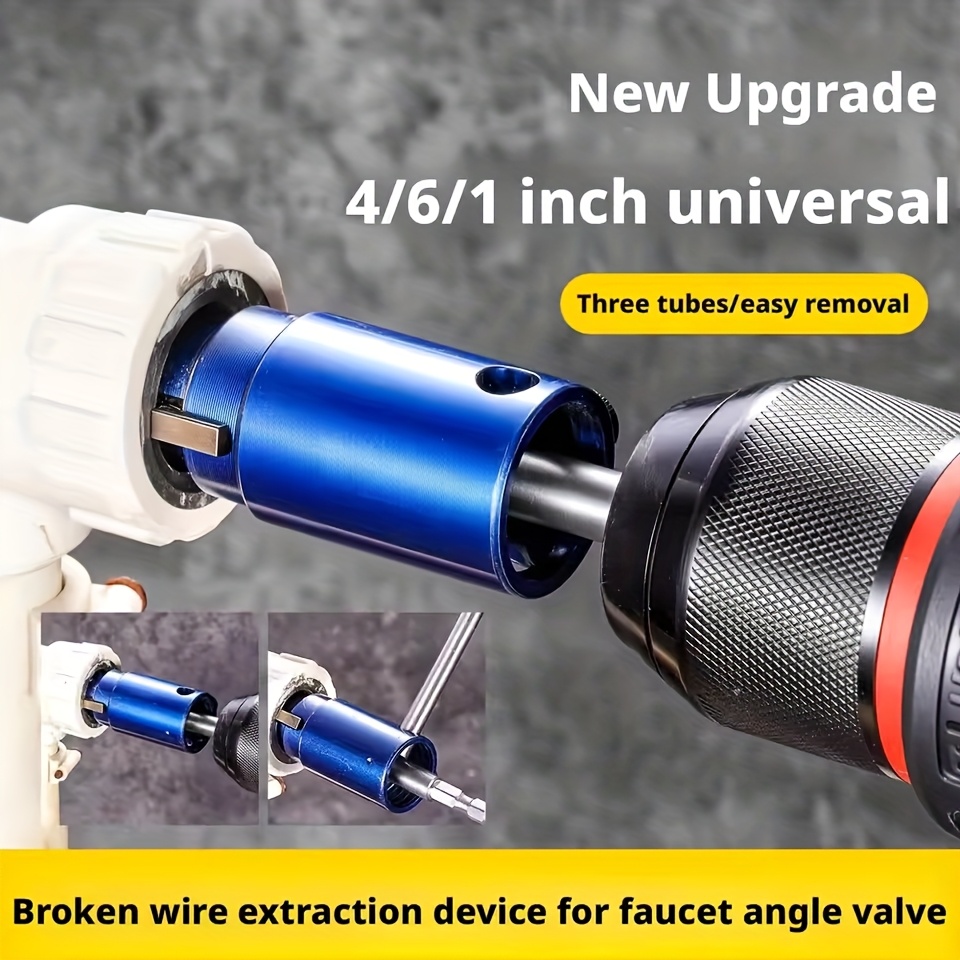 เครื่องมือถอดท่อ Broken Pipe Extractor สําหรับท่อขนาด 1/2 3/4 1 - ประแจท่อสําหรับสว่านไฟฟ้า | ถอดท่อ